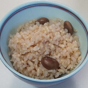 黒豆ご飯と梅干し